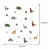 Room Decor KAMBARIO Dekoras SIPO-WS63051 MINI DINOZAURŲ SIENOS LIPDUKAI