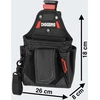 Rosfix Diggers Quick Click dėtuvės kišenė BLACKRED
