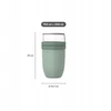 Rosti Mepal Mepal LUNCH POT ELLIPSE XL 750+300 ML NORDIC SAGE 107657094700