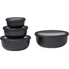 Rosti Mepal Mepal - Cirqula Low Bowl Set Of 4 - Nordic Juodas (233104)