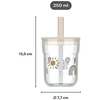 Rosti Mepal Mepal VAIKŲ STIKLINĖ SU ŠIAUDELIU MIO 250ML SUNSHINE & RAINBOW 108023065245