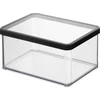rotho Gyvūnų Maisto Indas - LOFT 2,25L Patvarus Technopolimeras Skaidrus/Juodas