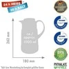ROTPUNKT Thermos jug, 1.0 l, ristretto (juodas)