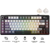 Royal Kludge L75 RGB Knight Juodas belaidė klaviatūra | 75%, Hot-swap, Kremas switches, US