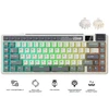 Royal Kludge M70 RGB Cyan belaidė klaviatūra | 75%, Hot-swap, Creamy switches, US