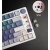 Royal Kludge RK M75 RGB Taro Milk belaidė klaviatūra | 75%, Hot-swap, Brown switches, US