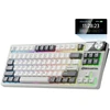 Royal Kludge S85 RGB Baltas Night belaidė klaviatūra | 80% TKL, Hot-swap, Cloud switches, US