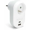 Vieno tinklo skirstytuvas + USB-A + USB-C MONTIS MT147 baltai pilkas