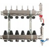 RSZTPX-5 INOX KOLEKTORIUS 5 KONTŪRŲ SU TERMO VOŽTUVU + SRAUTO MATUOKLIU + IŠLEIDIMO VOŽTUVU + VENTILIACIJA „Sigma-Li“ //TG.ROZ.RSZTPX-5