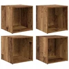 TV staliukas TV spintelių komplektas 4 pcs Senovinis medis 37 x 35 x 37,5 cm