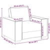 Sofa Sofos krėslas, rudas, 100x78x84 cm, aksomas
