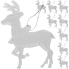 Christmas medžio baubles - reindeer 9pcs Ruhhy 22517
