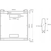 Pulsar RWA1266-G RACK spintelė 12U /19'', pakabinama, pilka