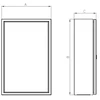 Sabaj System Sabaj Hermetiškas korpusas RH332 300x300x210mm IP65 pilkas su tvirtinimo plokšte - 6-607