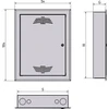 Sabaj System FTTMAX 700 Multimedijos skirstomasis skydas 700x400x100mm FTTMAX 700 5-008FTTMAX 700