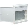 Sabaj System Sabaj Ant paviršiaus montuojama multimedijos spintelė Multialfa plastikinė 310x360x105mm baltos durys, skląstis MULTIALFA 360 BD 5-012MULTIALFA 360 BD