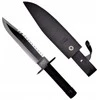 „Cinema Classic Rambo I“ didelis peilis su odiniu makštimi CC-H1 360 mm Juodas