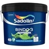 Sienų ir lubų dažai SADOLIN BINDO 3, visiškai matiniai, baltos sp., BW bazė, 9 l