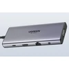 Hub USB-C Ugreen CM639, HDMI, VGA, 2x USB-C 3.2 10Gbps, 2x USB, SD/TF, RJ45, AUX 3.5mm, PD, 4K 60 Hz