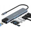 Šakotuvas „Bounn 8-in-1 MacBook“ USB-C dokas / replikatorius (JH-81)