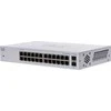 Šakotuvas Cisco jungiklis CBS110-24T, 24xGbE RJ45, 2xSFP (kombinuotas su 2 GbE), be ventiliatoriaus - REFRESH