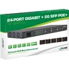 Šakotuvas Switch InLine PoE+ Gigabit 24 prievadų 1Gb/s 2xSFP 19'' 1U (32324P)