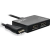 Šakotuvas InLine® kabelio skirstytuvas HDMI 2 prievadų, 4K/60Hz, su USB maitinimo kabeliu, 0,5 m