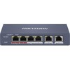 Šakotuvas SWITCH POE DS-3E1106HP-EI 4 PRIEVADŲ Hikvision