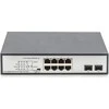 Šakotuvas Assmann Electronic DIGITUS 8 Port Gigabit Switch 8xRJ45 6xPoE + 2G SFP 180W 802.3 af/at/bt standarto palaikymas