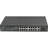 Šakotuvas LANBERG RSFE-16P-2C-250 jungiklis 16x 100Mb PoE+/2x Combo Gigabit 250W nevaldomas