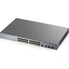 ZYXEL GS1350-26HP, 26 prievadų valdomas CCTV POE komutatorius, didelio nuotolio, 375 W (1 metų NCC PRO paketo licencija) (5 metų garantija)