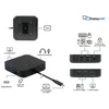 Šakotuvas LMP USB-C Triple-DisplayDock 4K 12 prievadų USB-C prijungimo stotelė su „DisplayLink“