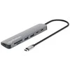 Šakotuvas Manhattan 190442 įkrovimo stotelė, laidinė, USB 3.2 Gen 1 (3.1 Gen 1), C tipo, pilka
