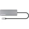 Šakotuvas Manhattan 190459 Doko stotelė Laidinis USB 3.2 Gen 1 (3.1 Gen 1) Type-C Pilka