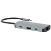 Carruzzo Mobilis 001382 knyginių kompiuterių dokas / jungčių replikatorius Vielinis USB 3.2 Gen 1 (3.1 Gen 1) Type-C Juoda, Pilka