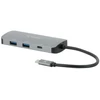 Carruzzo Mobilis 001382 knyginių kompiuterių dokas / jungčių replikatorius Vielinis USB 3.2 Gen 1 (3.1 Gen 1) Type-C Juoda, Pilka