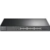 Šakotuvas TP-LINK | 24 prievadų gigabito ir 4 prievadų 10GE SFP+ L2+ valdomas komutatorius su 24 prievadų PoE+ | TL-SG3428XMP JetStream | Valdomas L2+ | Montuojamas į lentyną