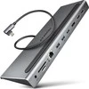 „Axagon“ kelių prievadų USB-C 5Gbps trigubas 4K ekrano šakotuvas HMC-4KX3
