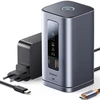 „Baseus Spacemate RD1 11w1 USB-C“ | 2xHDMI 4K@60Hz | 2xDP 4K@60Hz | 2xUSB-A 10Gb/s | USB-C 10Gb/s | RJ45 | USB-A 480Mb/s | USB-C PD | mini lizdas 3,5 mm | kroviklis EU pilka