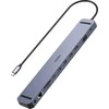 Choetech prijungimo stoties daugiafunkcis adapteris HUB USB Typ C 11in1 100W PD pilka (HUB-M20)