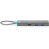 Šakotuvas Digitus USB-C prijungimo stotis, 8 prievadų, universali, USB Type-C, pilka