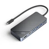Orico 8w1 USB-C su obudową M.2 NVMe/SATA, USB-A/C 10Gbps, HDMI 4K, PD 100W, RJ45