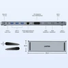 Šakotuvas Doko stotelė Unitek USB-C su DisplayLink 4K | 4K@30Hz | 5Gbps | PD 100W