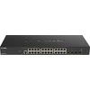 Šakotuvas D-Link DXS-1210-28T 24 prievadų 10GBase-T + 4 prievadų 10/25G SFP28 išmanusis valdomasis komutatorius | D-Link