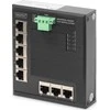 Šakotuvas Digitus INDUSTRIAL GIGABIT FLAT SWITCH - 8-PORT DIN RAIL EXT. TEMP. RANGE