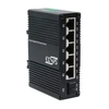 Šakotuvas Switch Exsys EX-62030MPoE-SFP 5+1 prievadų pramoninis mini Gigabit SFP PoE+ komutatorius, valdomas per WWW sąsają