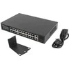 Šakotuvas LANBERG Switch Rack 19 colių RSFE-24P-2C-250 24x 100Mb PoE+ 2x Combo Gigabit 250W