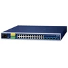 Šakotuvas Switch Planet IP30 19 Rack Mountable Industrial L2/L4 24-Port 10/100/1000T + 4-Port 10G SFP+ Managed Switch Zarządzany przełącznik L2/L4 Gigabit Ethernet (10/100/1000) mėlyna
