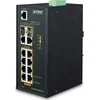 Šakotuvas PLANET IGS-4215-8P2T2S tinklo komutatorius Valdomas L2/L4 gigabito Ethernet (10/100/1000) Maitinimas per Ethernet (PoE) Mėlyna, Sidabrinis