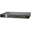 Šakotuvas PLANET MGSW-24160F tinklo jungiklis Valdomas L2+ Gigabit Ethernet (10/100/1000) Maitinimas per Ethernet (PoE) 1U Mėlyna